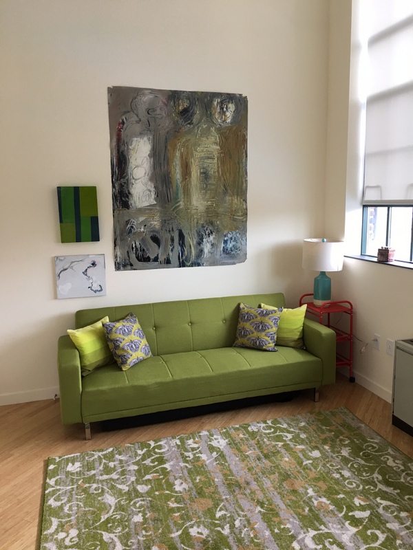 couch and painting